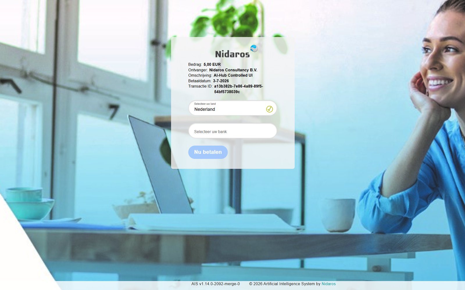 AI-Hub betaalpagina
