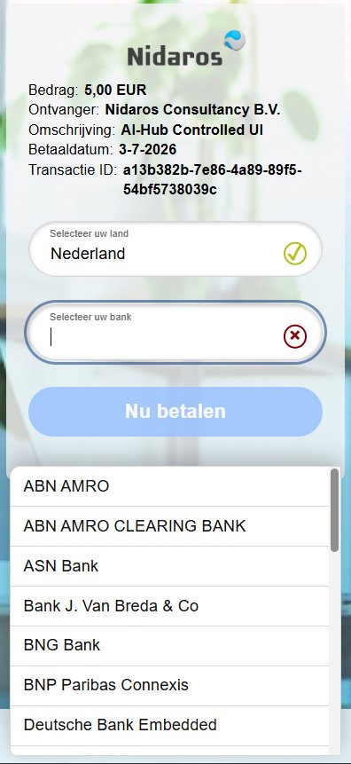 Bank selecteren op mobiel