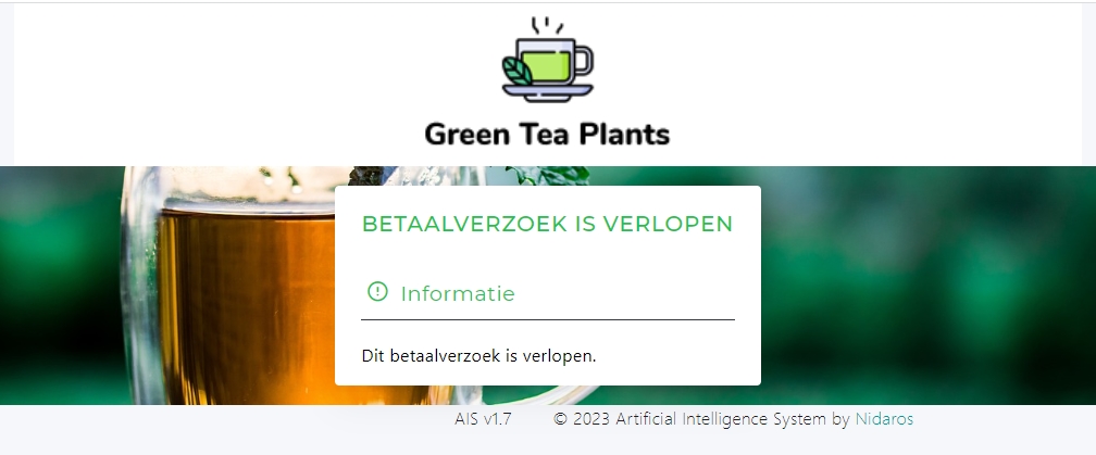 Betaalverzoek verlopen