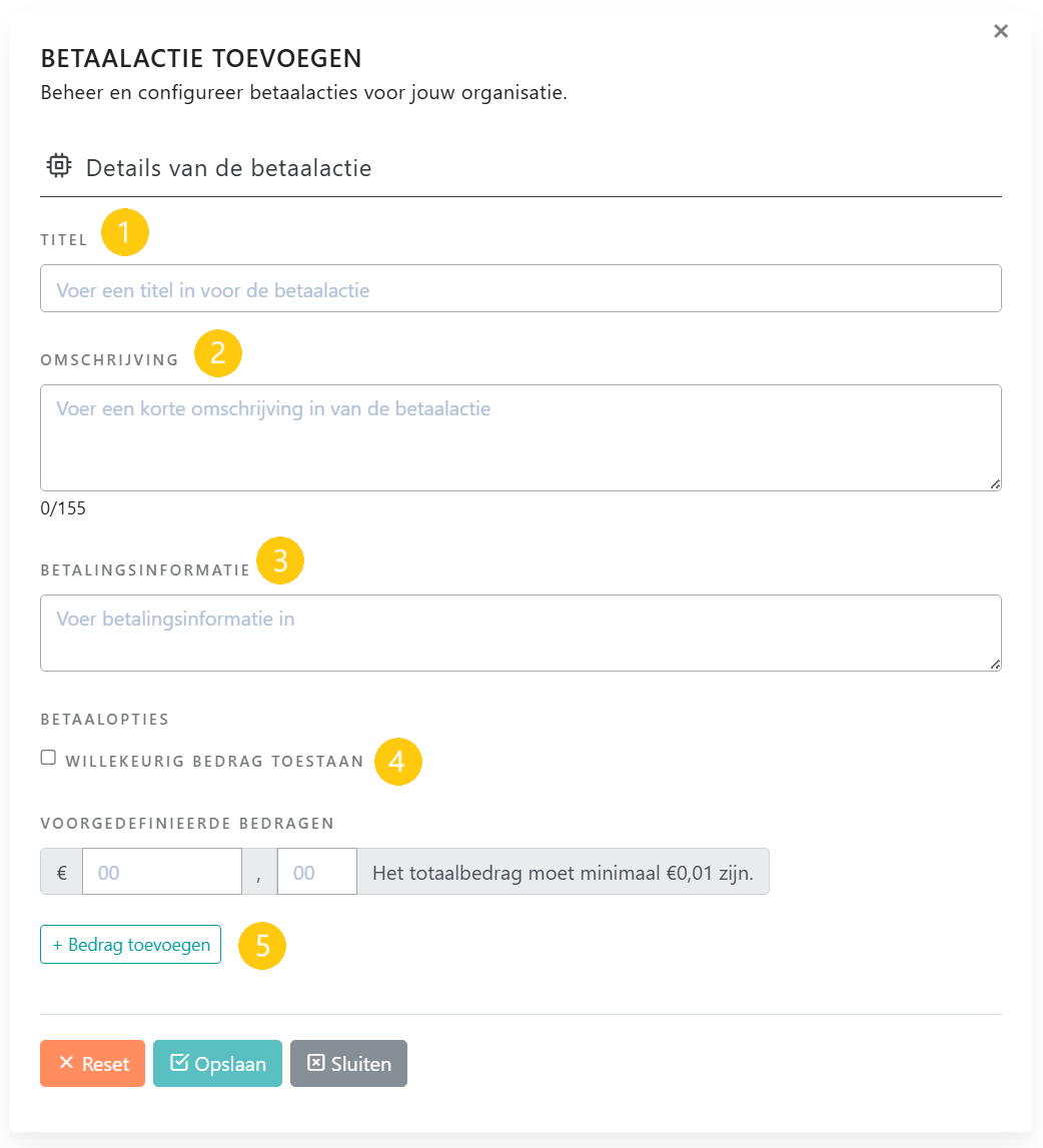 Create payment request