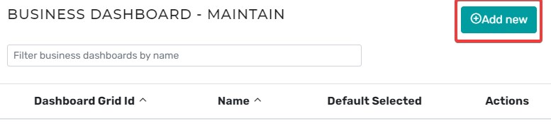 Business Dashboard