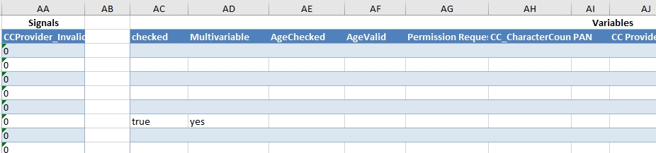 Excel export